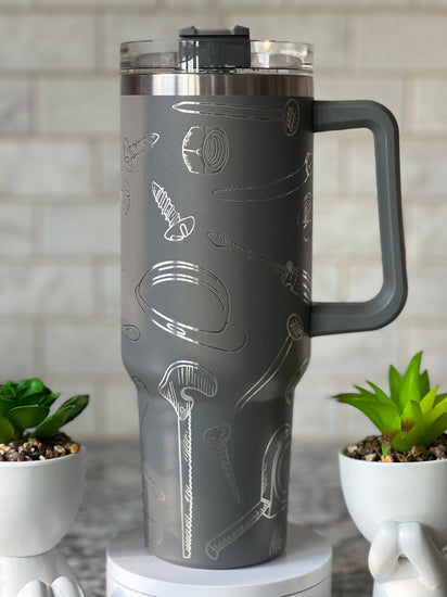 Tools Tumbler Wrap SVG | 40oz Laser Engraving File | Rotary Ready Digital Design | Career Gift SVG