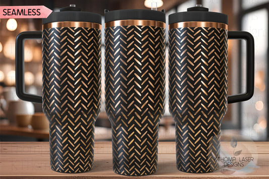Diamond Plate Pattern Tumbler Wrap SVG | 40oz Laser Engraving File | Rotary Ready Digital Background SVG
