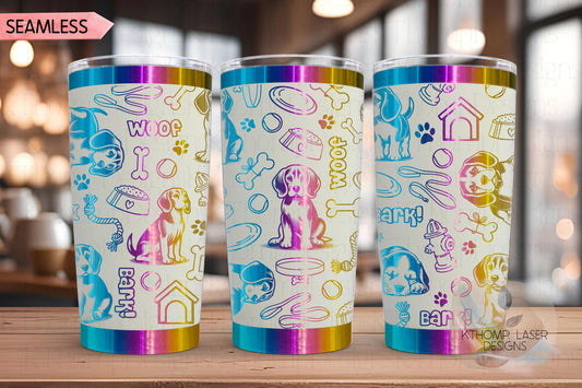 Beagle Tumbler Wrap SVG | 20oz and 30oz Laser Engraving File | Rotary Engrave Digital Design | Dog Lover Gift