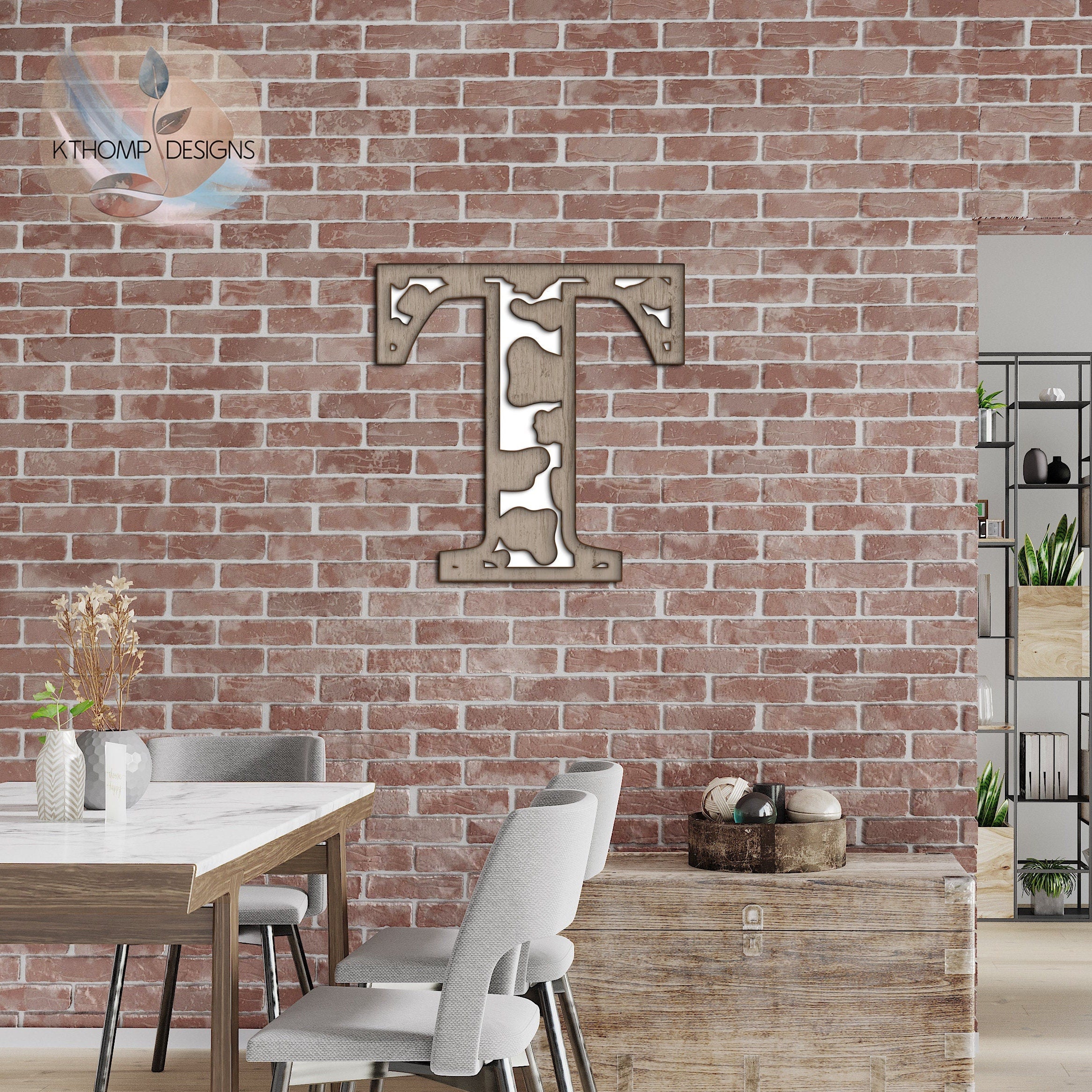 Cowhide Alphabet SVG | Laser Cut Files A-Z & 0-9 | Digital Alphabet Set for Laser Cutting | Wood MDF Acrylic Ready | Instant Download