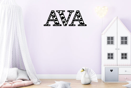 Cowhide Alphabet SVG | Laser Cut Files A-Z & 0-9 | Digital Alphabet Set for Laser Cutting | Wood MDF Acrylic Ready | Instant Download