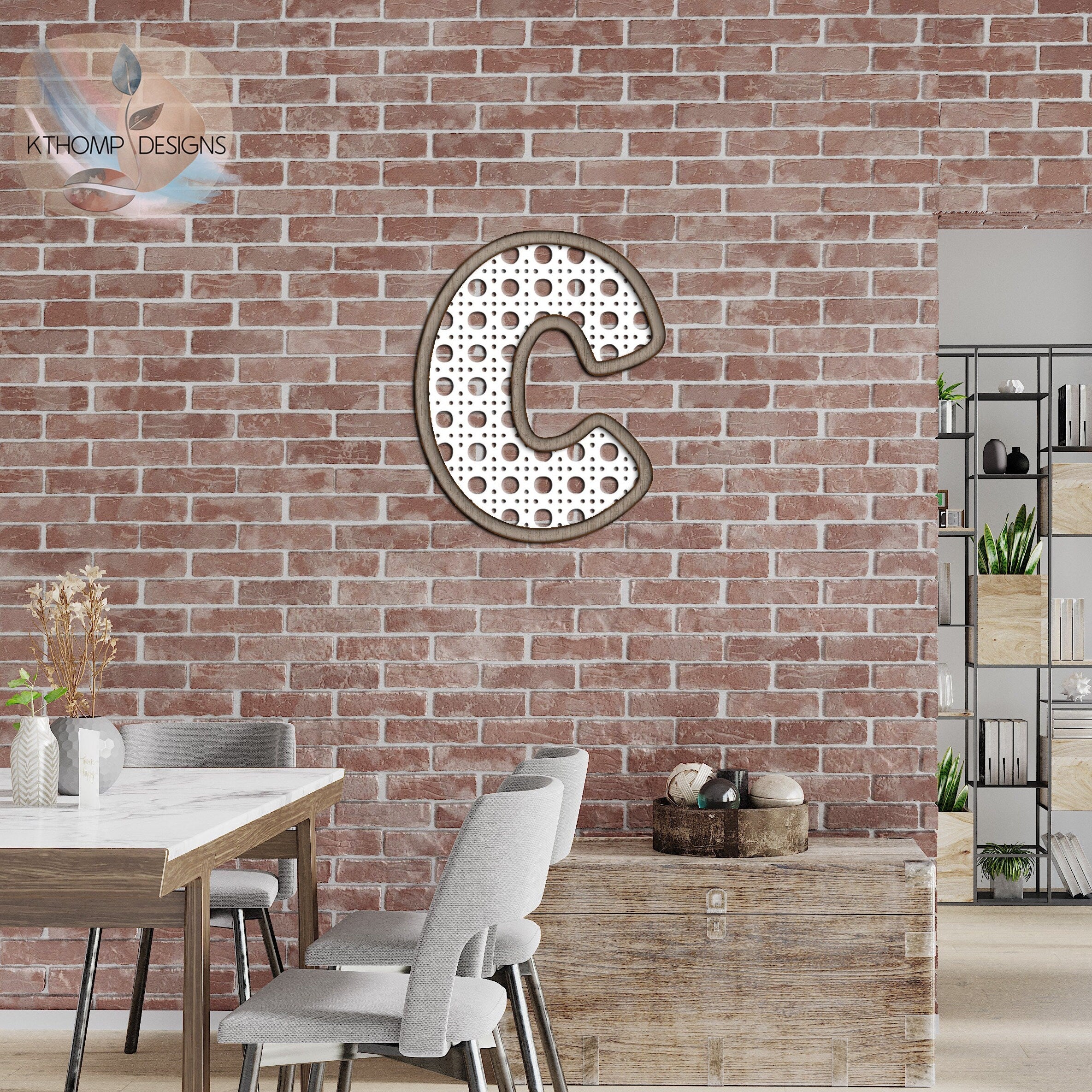 Rattan Alphabet SVG | Laser Cut Files A-Z & 0-9 | Digital Alphabet Set for Laser Cutting | Wood MDF Acrylic Ready | Instant Download