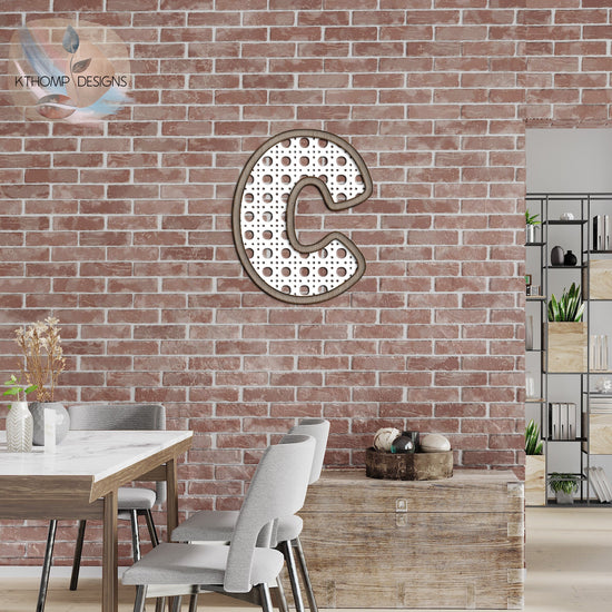 Rattan Alphabet SVG | Laser Cut Files A-Z & 0-9 | Digital Alphabet Set for Laser Cutting | Wood MDF Acrylic Ready | Instant Download