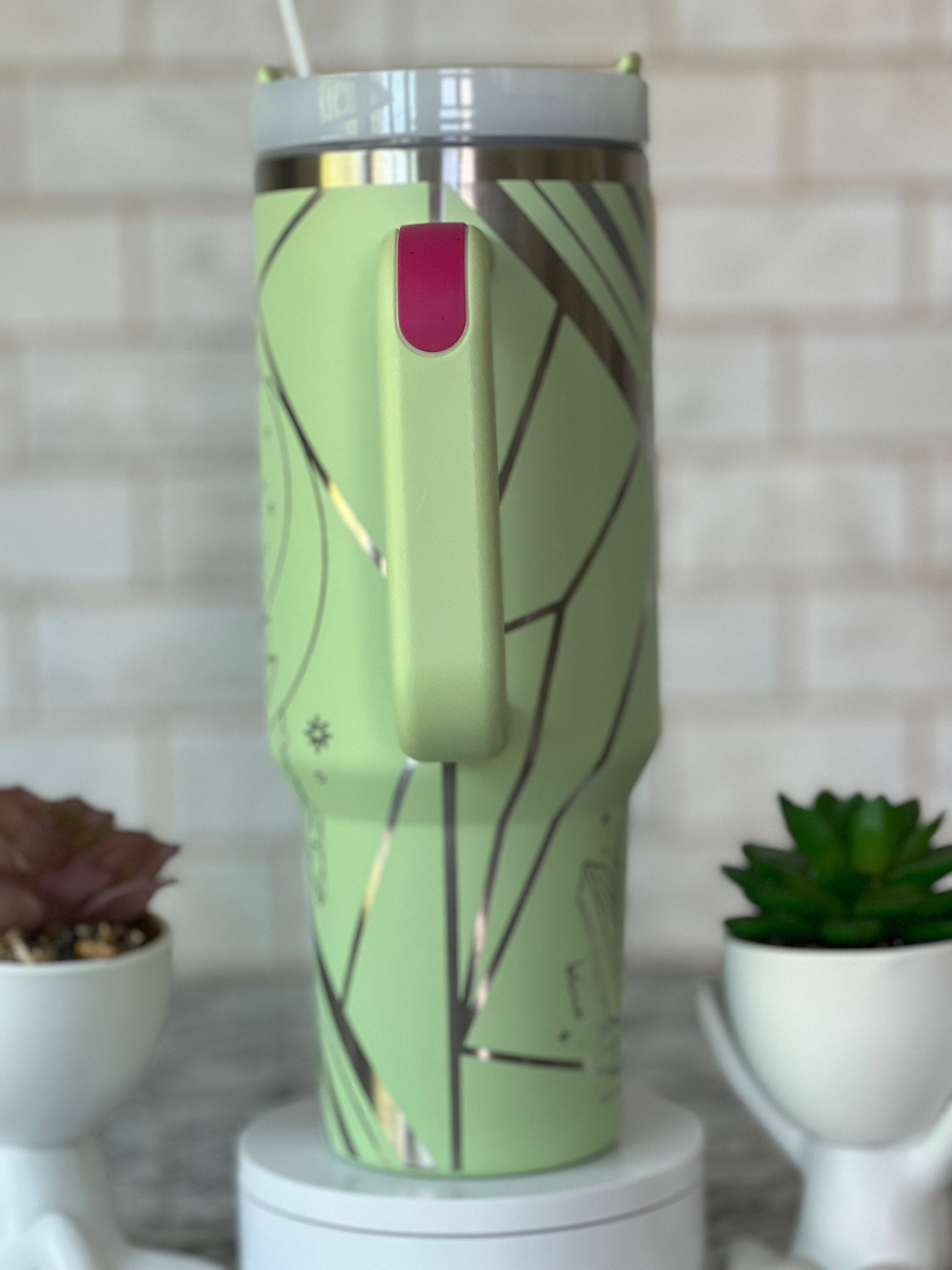 Boho Crystals Tumbler Wrap SVG | 40oz Laser Engraving File | Rotary Ready Digital Design | Zodiac Boho SVG