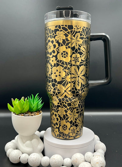 Congrats on Being My Bestie Tumbler Wrap SVG | 40oz Laser Engraving File | Rotary Ready Digital Design | Sassy Coffee SVG