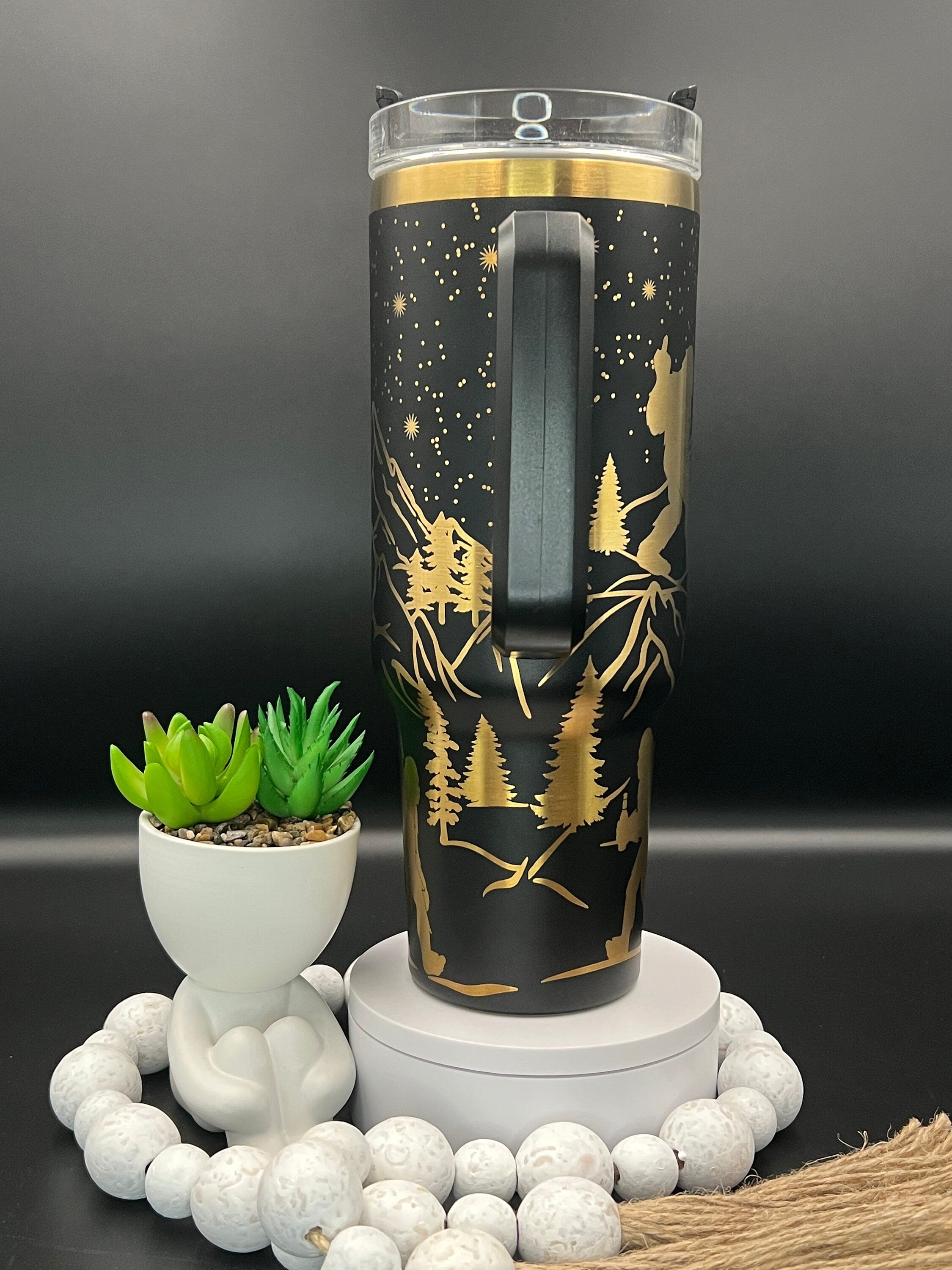 Bigfoot Sasquatch Snarky Version Tumbler Wrap SVG | 40oz Laser Engraving File | Rotary Ready Digital Design | Exotic Animal SVG