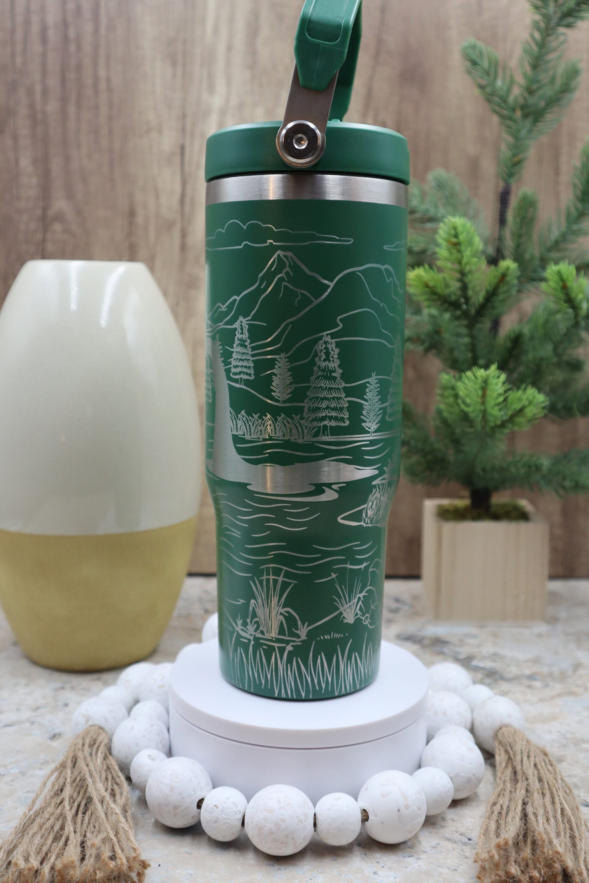Loch Ness Monster Nessie Tumbler Wrap SVG | 40oz Laser Engraving File | Rotary Ready Digital Design | Fantasy Magic SVG