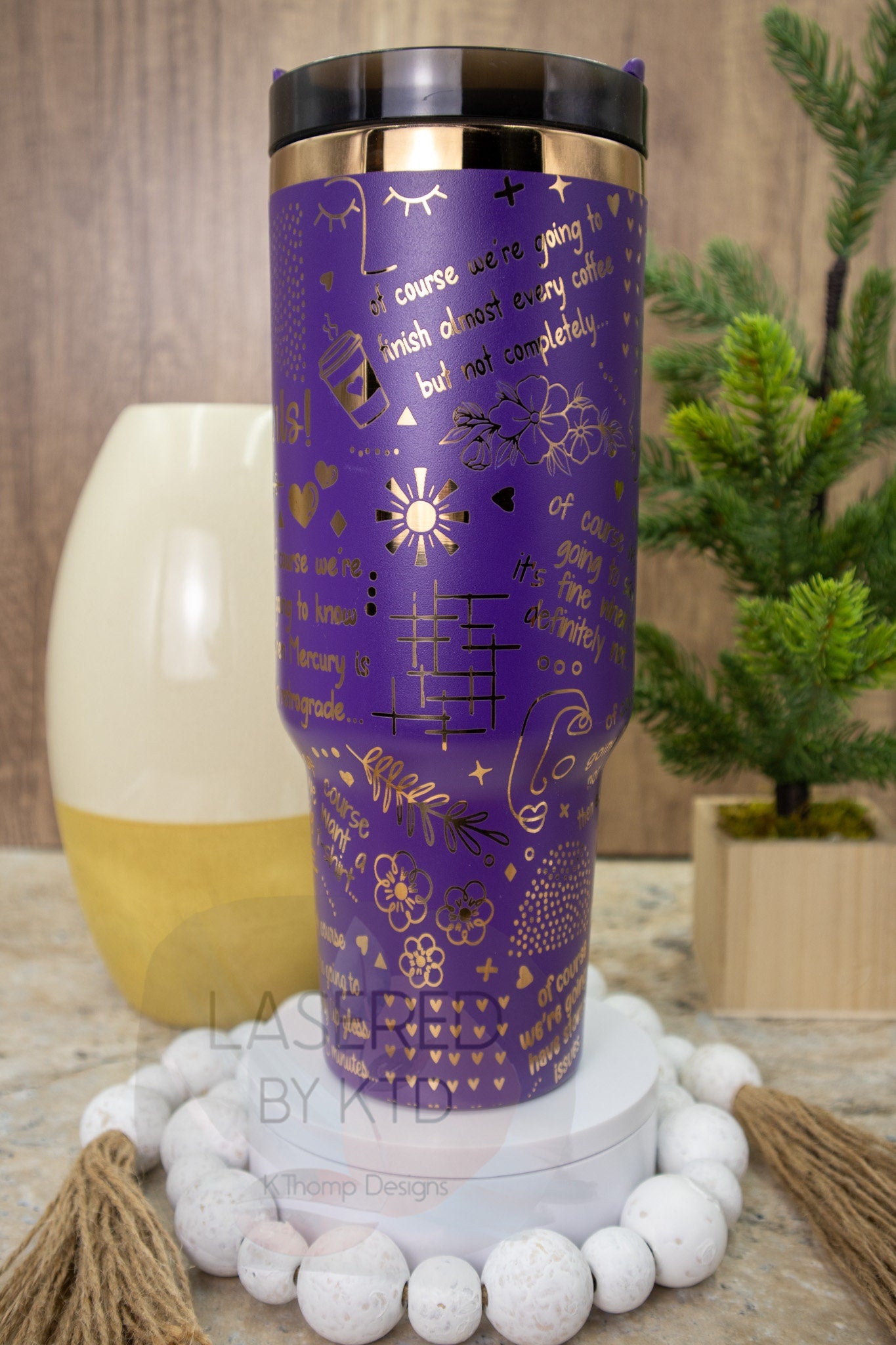 We're Girls Tumbler Wrap SVG | 40oz Laser Engraving File | Rotary Ready Digital Design | Sassy Coffee SVG