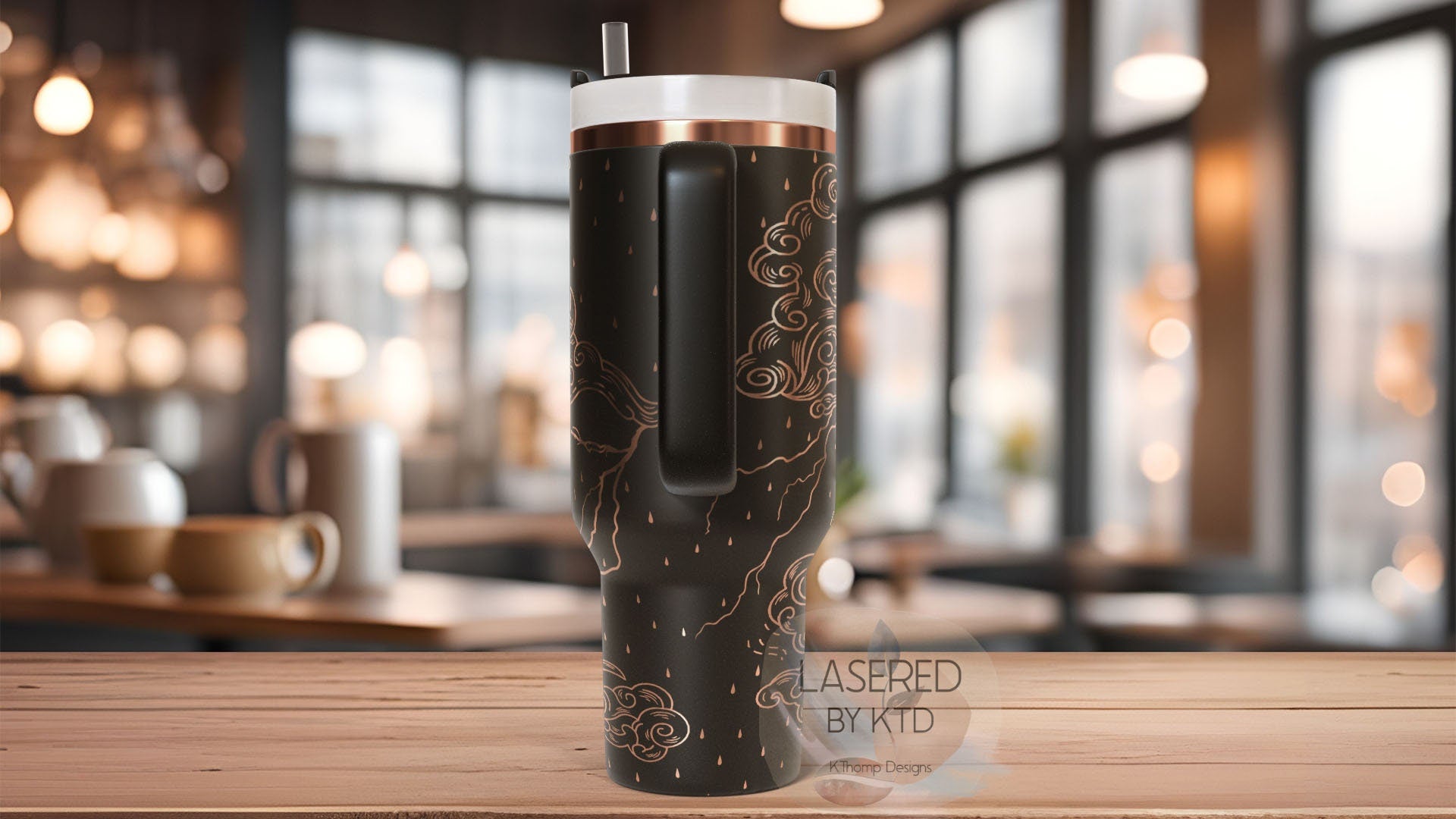 I Am The Storm Tumbler Wrap SVG | 40oz Laser Engraving File | Rotary Ready Digital Design | Support Awareness SVG