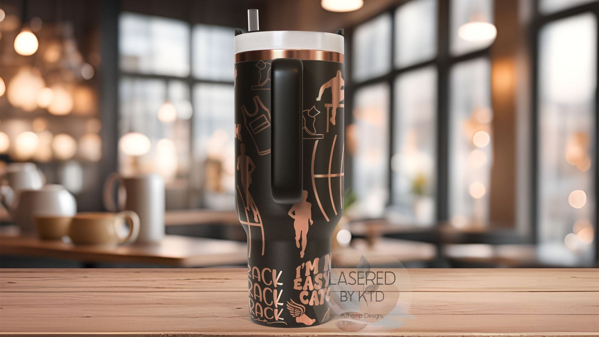 Track Mom Running Runner Tumbler Wrap SVG | 40oz Laser Engraving File | Rotary Ready Digital Design | Mom Life SVG