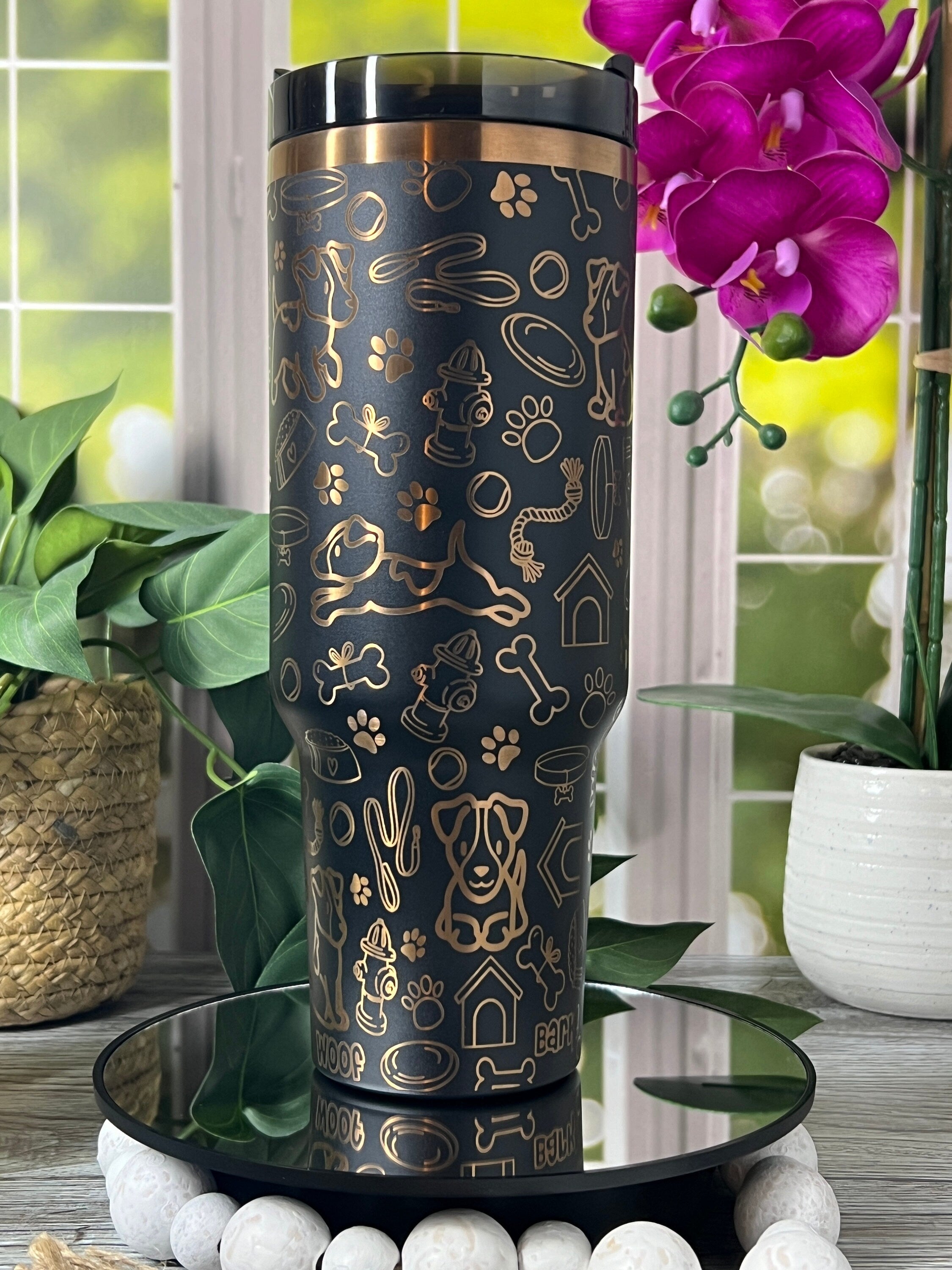 Jack Russell Tumbler Wrap SVG | 40oz Laser Engraving File | Rotary Engrave Digital Design | Dog Lover Gift
