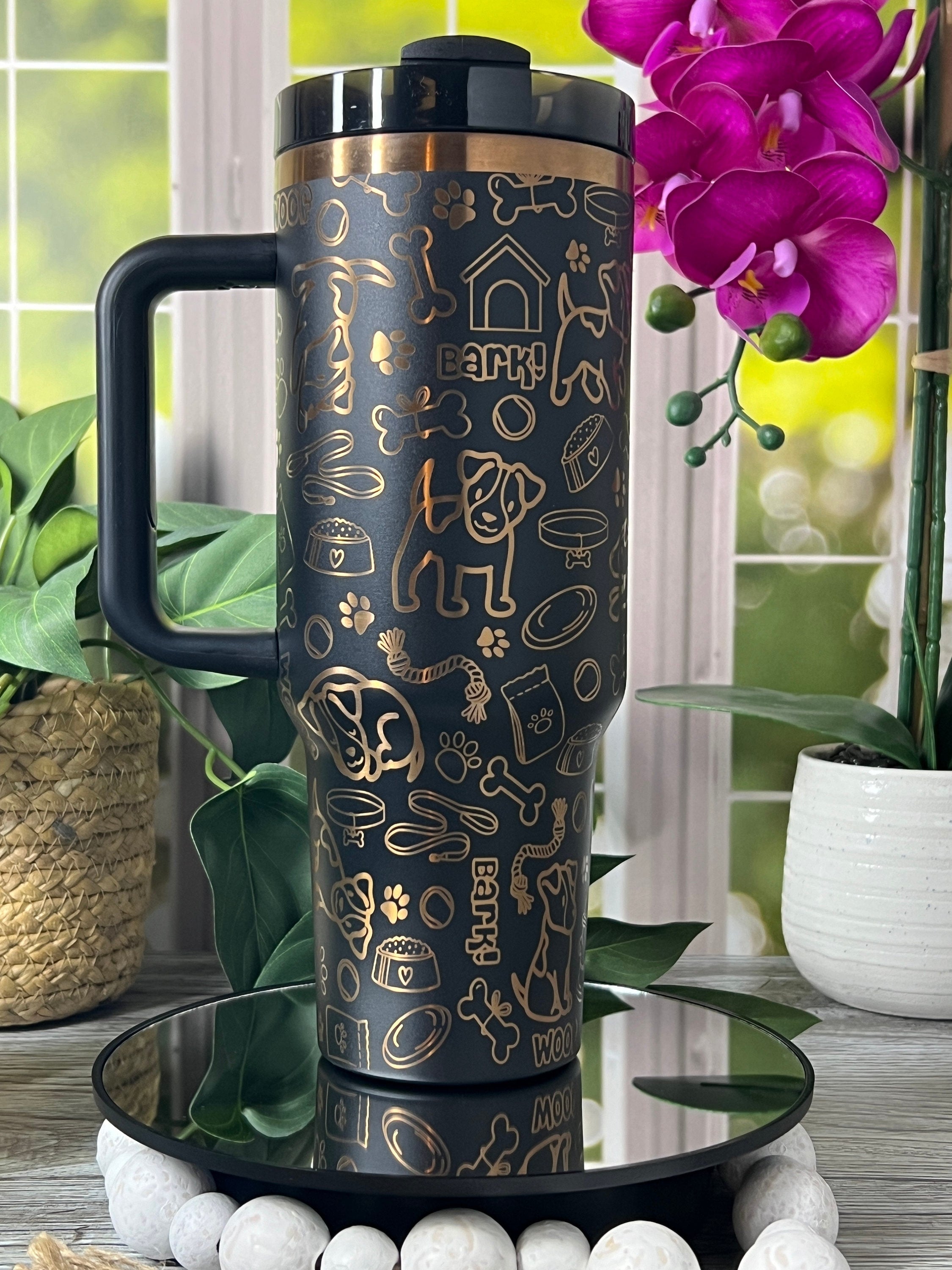 Jack Russell Tumbler Wrap SVG | 40oz Laser Engraving File | Rotary Engrave Digital Design | Dog Lover Gift