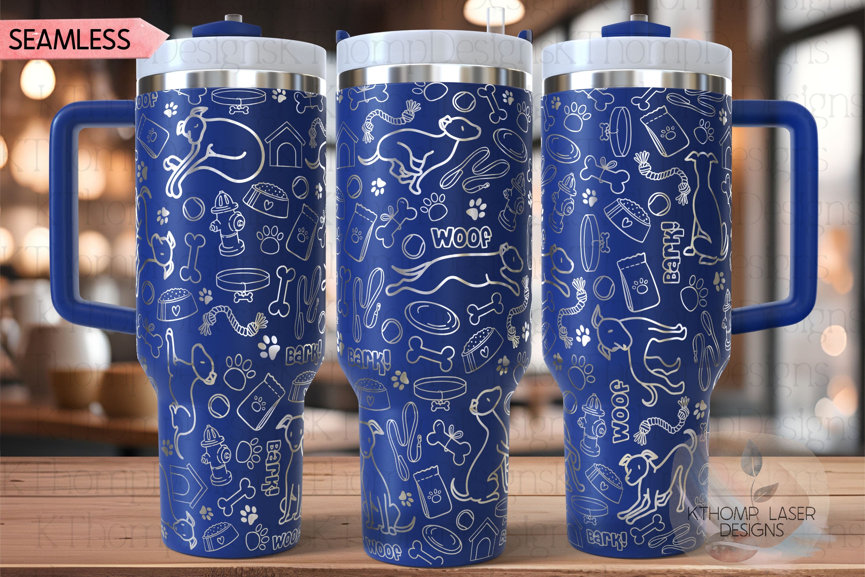 Greyhound Whippit Tumbler Wrap SVG | 40oz Laser Engraving File | Rotary Engrave Digital Design | Dog Lover Gift