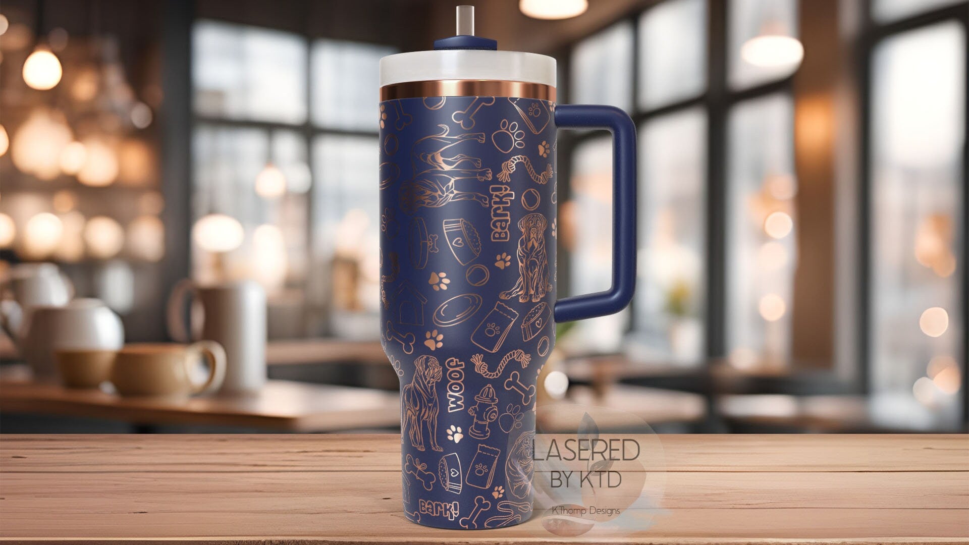 Mastiffs Tumbler Wrap SVG | 40oz Laser Engraving File | Rotary Engrave Digital Design | Dog Lover Gift