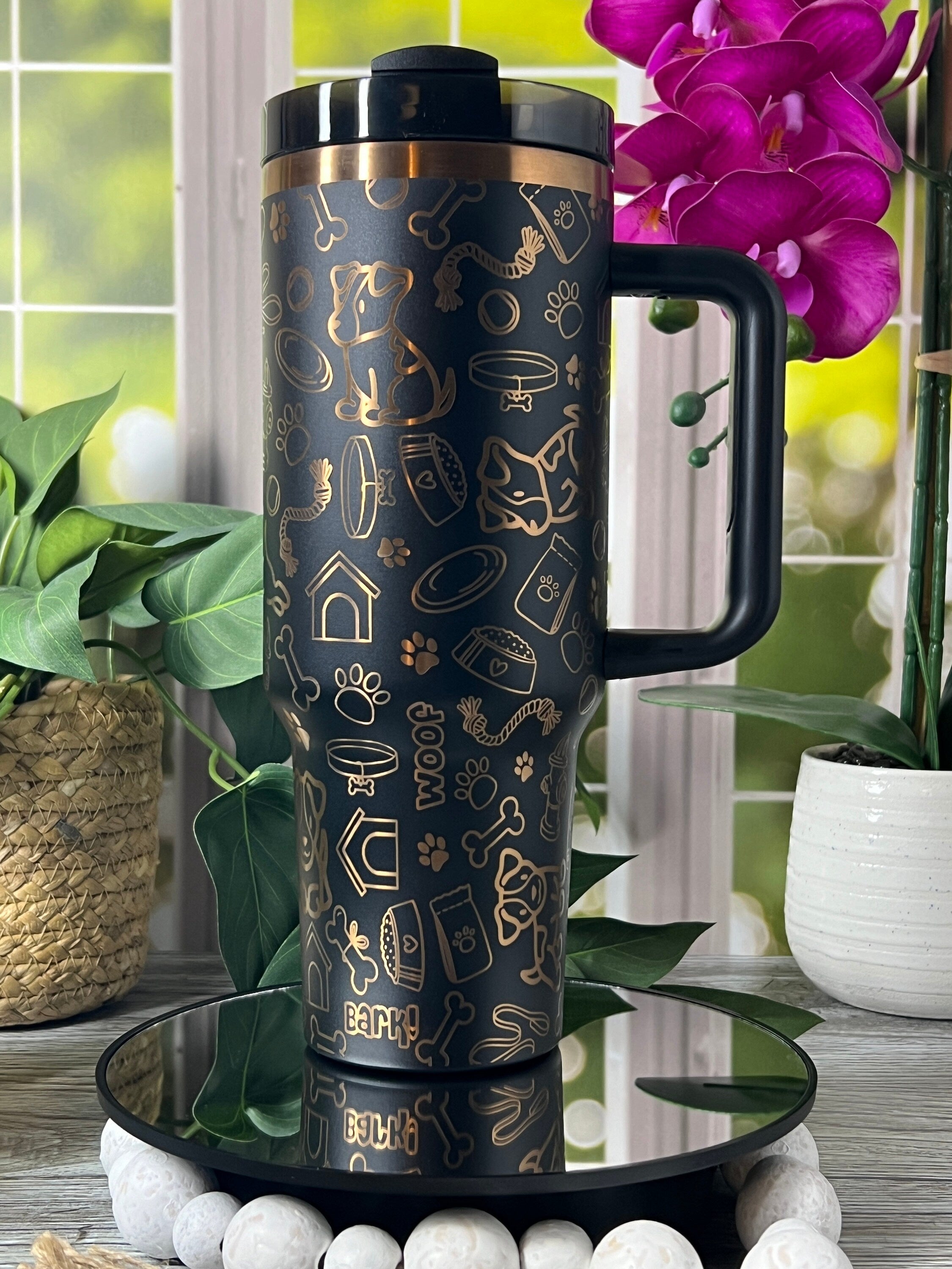 Jack Russell Tumbler Wrap SVG | 40oz Laser Engraving File | Rotary Engrave Digital Design | Dog Lover Gift