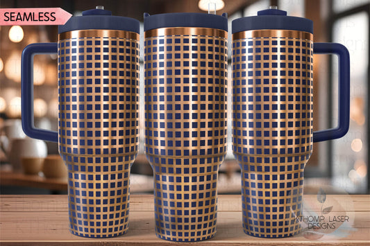 Screen Squares Pattern Tumbler Wrap SVG | 40oz Laser Engraving File | Rotary Ready Digital Background SVG