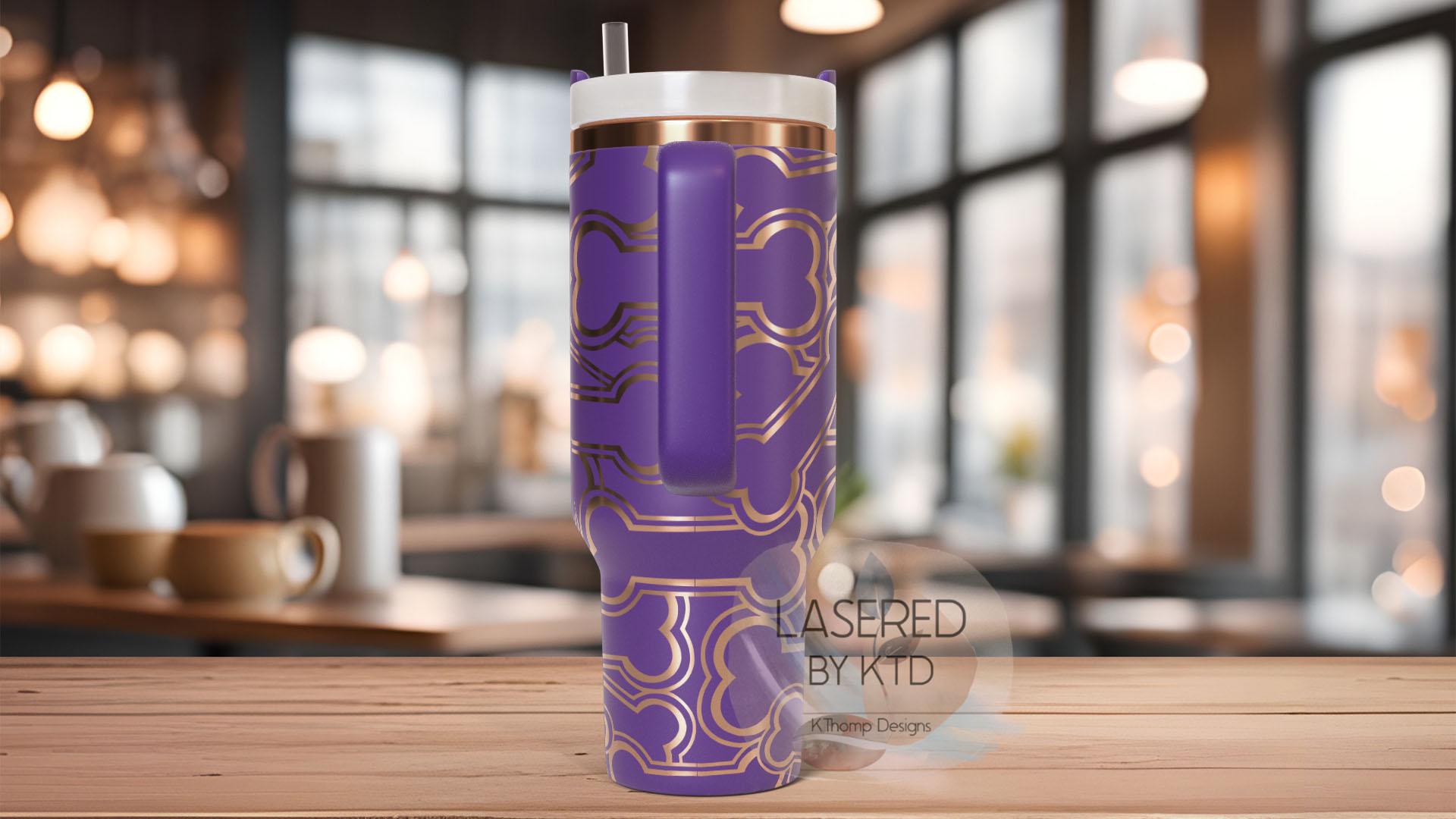 Bones Burst Tumbler Wrap SVG | 40oz Laser Engraving File | Rotary Ready Digital Design | Pet Lover Gift