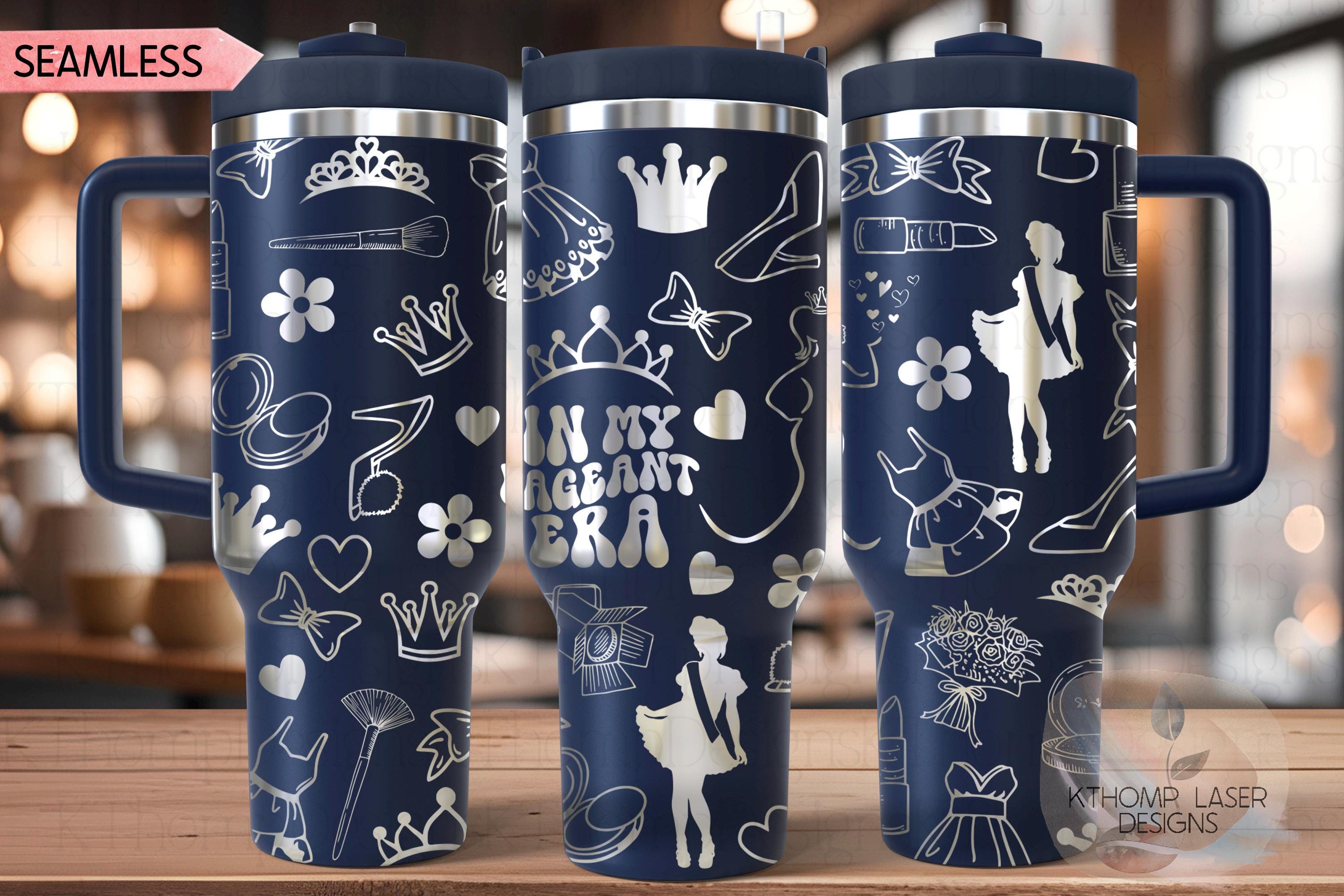 In My Pageant Era Tumbler Wrap SVG | 40oz Laser Engraving File | Rotary Ready Digital Design | Graduation Wedding SVG