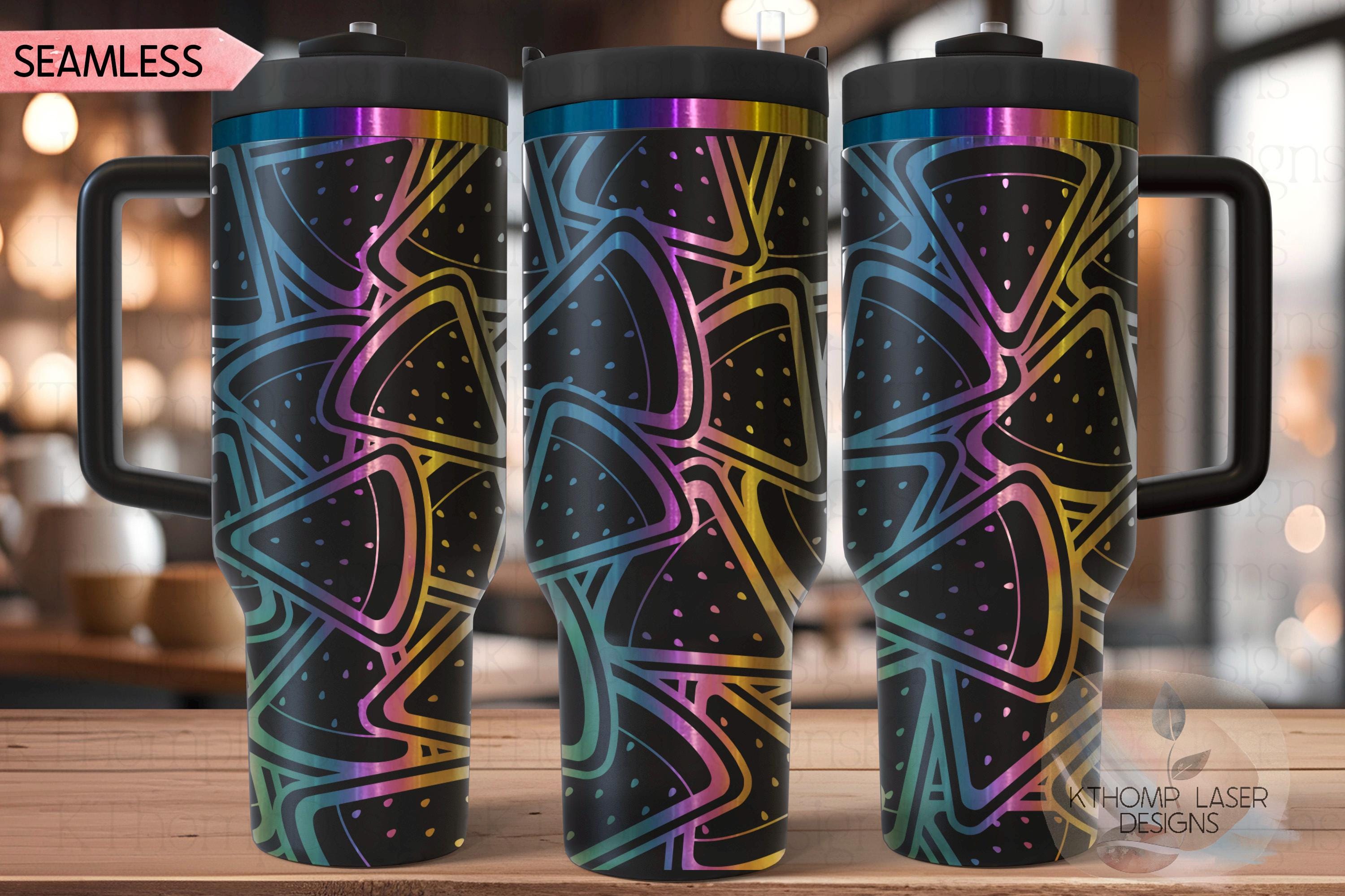 Watermelon Burst Tumbler Wrap SVG | 40oz Laser Engraving File | Rotary Ready Digital Design | Foodie SVG