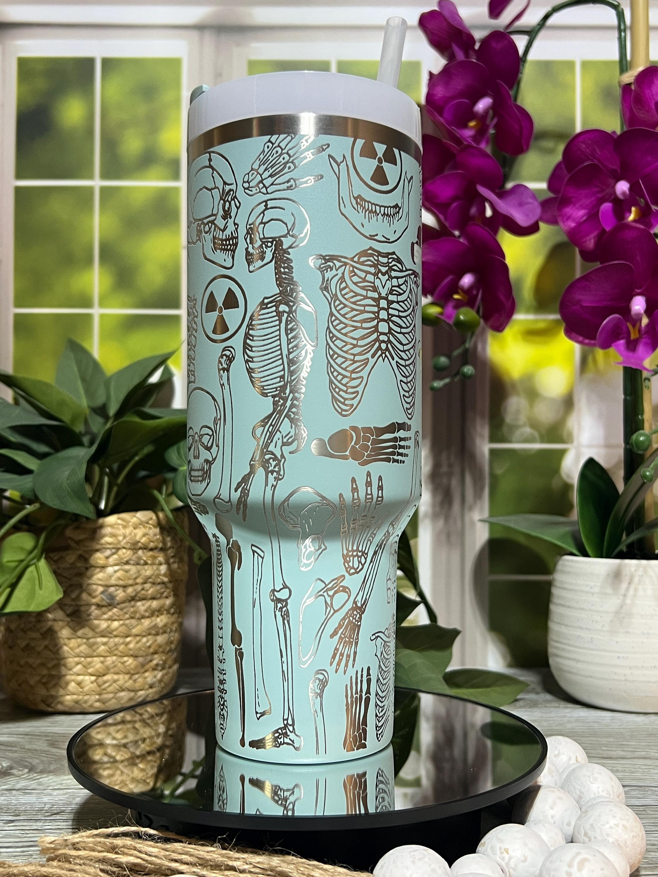 Radiology Tumbler Wrap SVG | 40oz Laser Engraving File | Rotary Ready Digital Design | Career Gift SVG