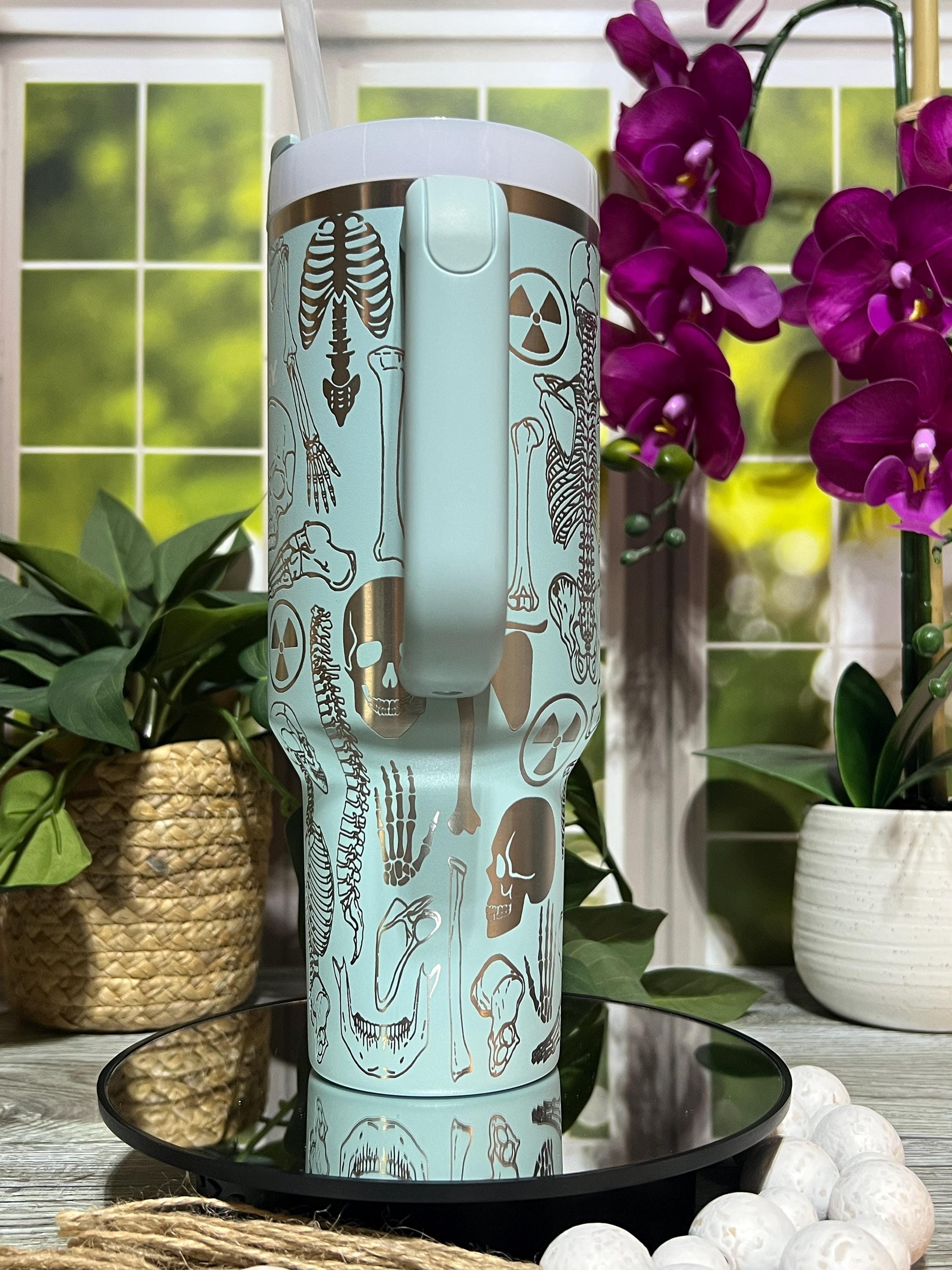 Radiology Tumbler Wrap SVG | 40oz Laser Engraving File | Rotary Ready Digital Design | Career Gift SVG