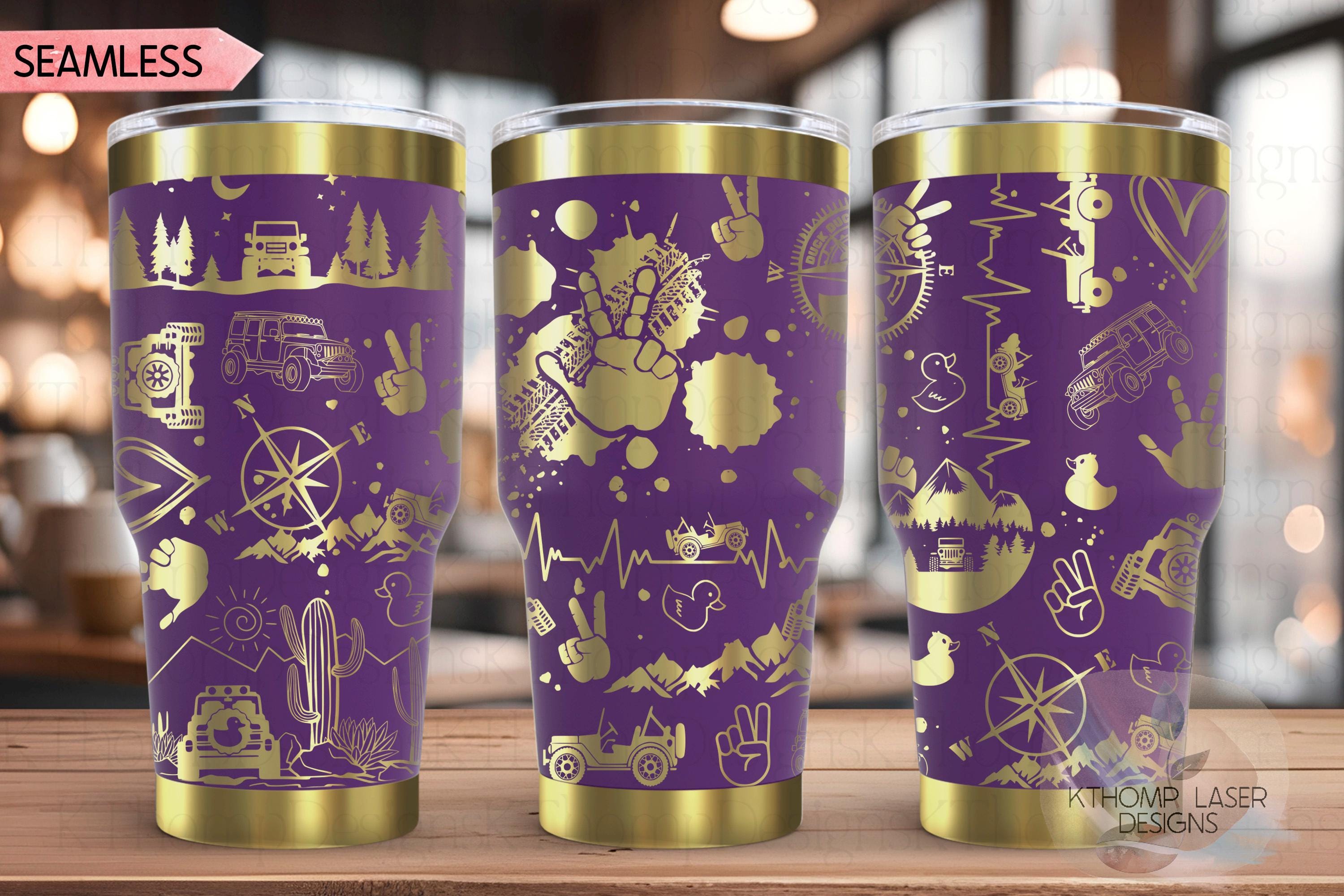 Off Roading Tumbler Wrap SVG | 20oz and 30oz Laser Engraving File | Rotary Ready Digital Design | Hobby Travel SVG