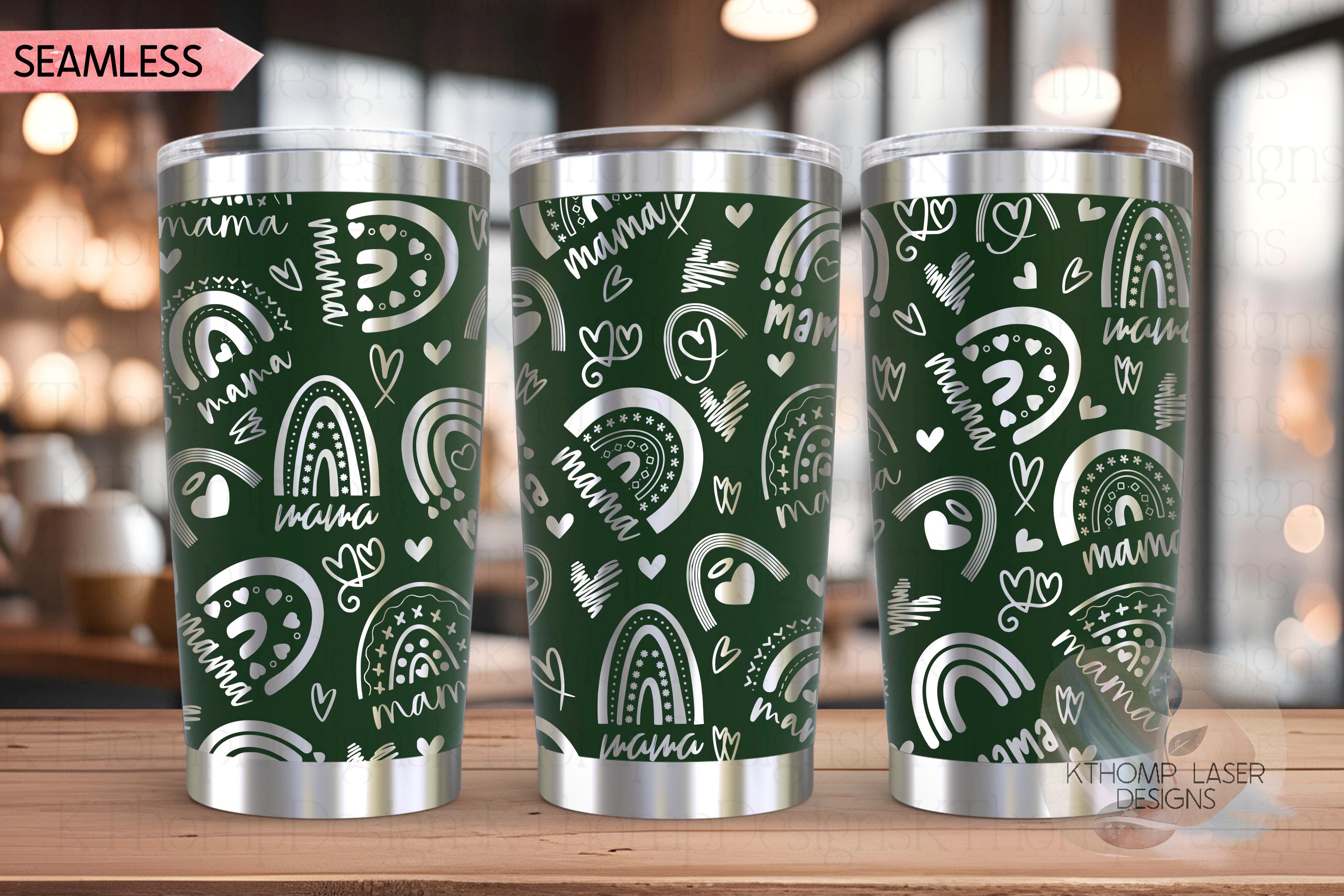 Rainbow Mama Tumbler Wrap SVG | 20oz and 30oz Laser Engraving File | Rotary Ready Digital Design | Support Awareness SVG