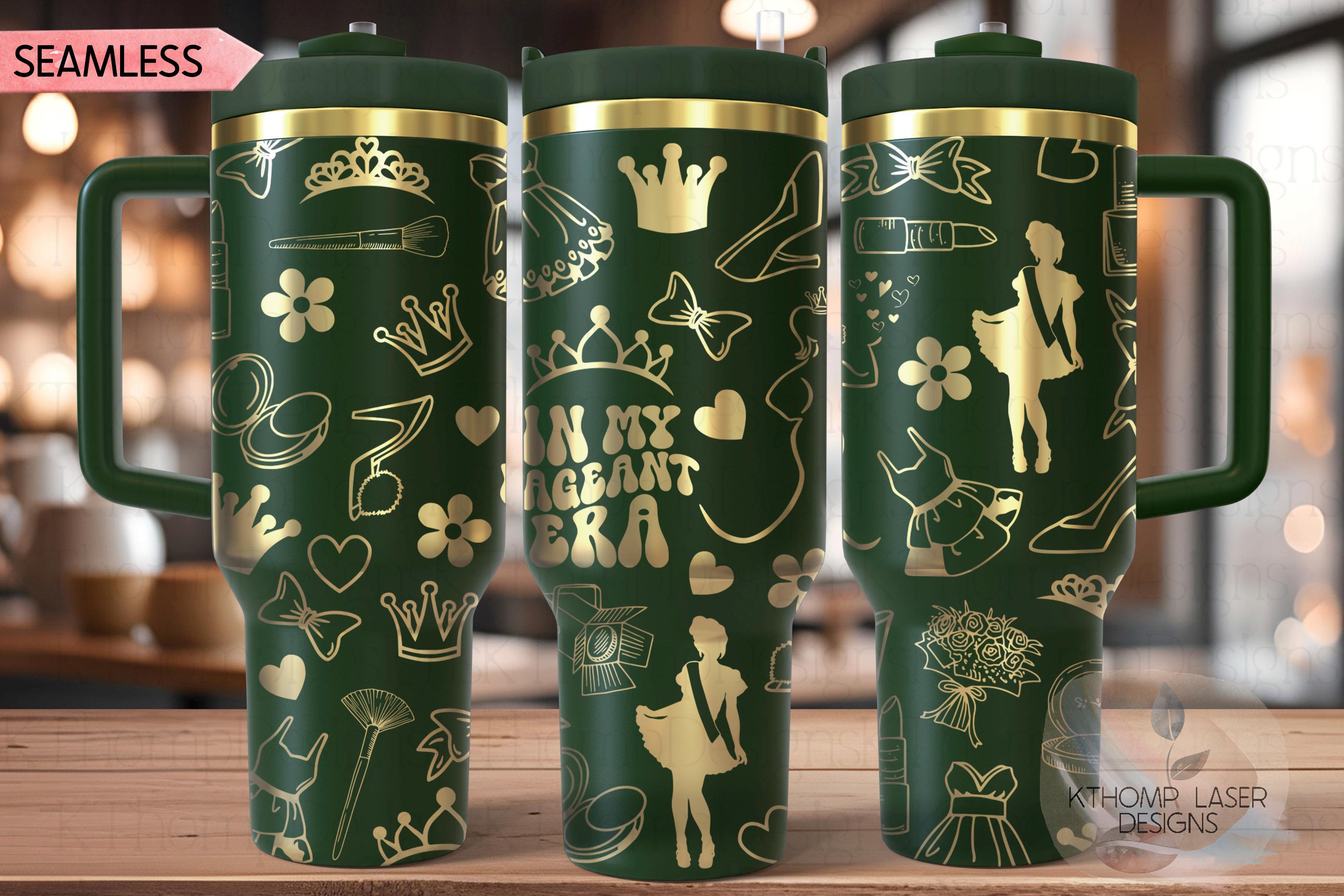 In My Pageant Era Tumbler Wrap SVG | 40oz Laser Engraving File | Rotary Ready Digital Design | Graduation Wedding SVG