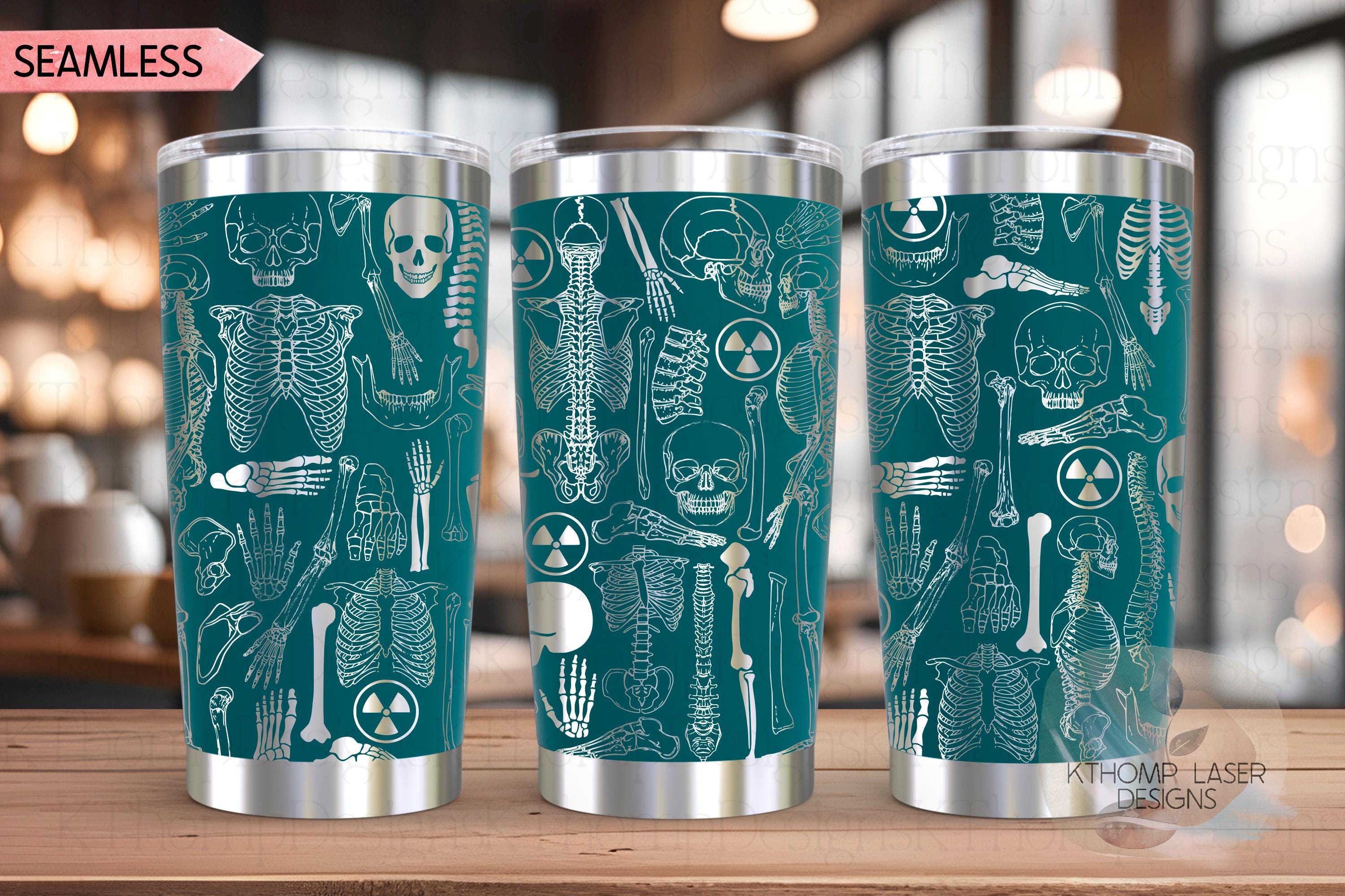 Radiology Tumbler Wrap SVG | 20oz and 30oz Laser Engraving File | Rotary Ready Digital Design | Career Gift SVG