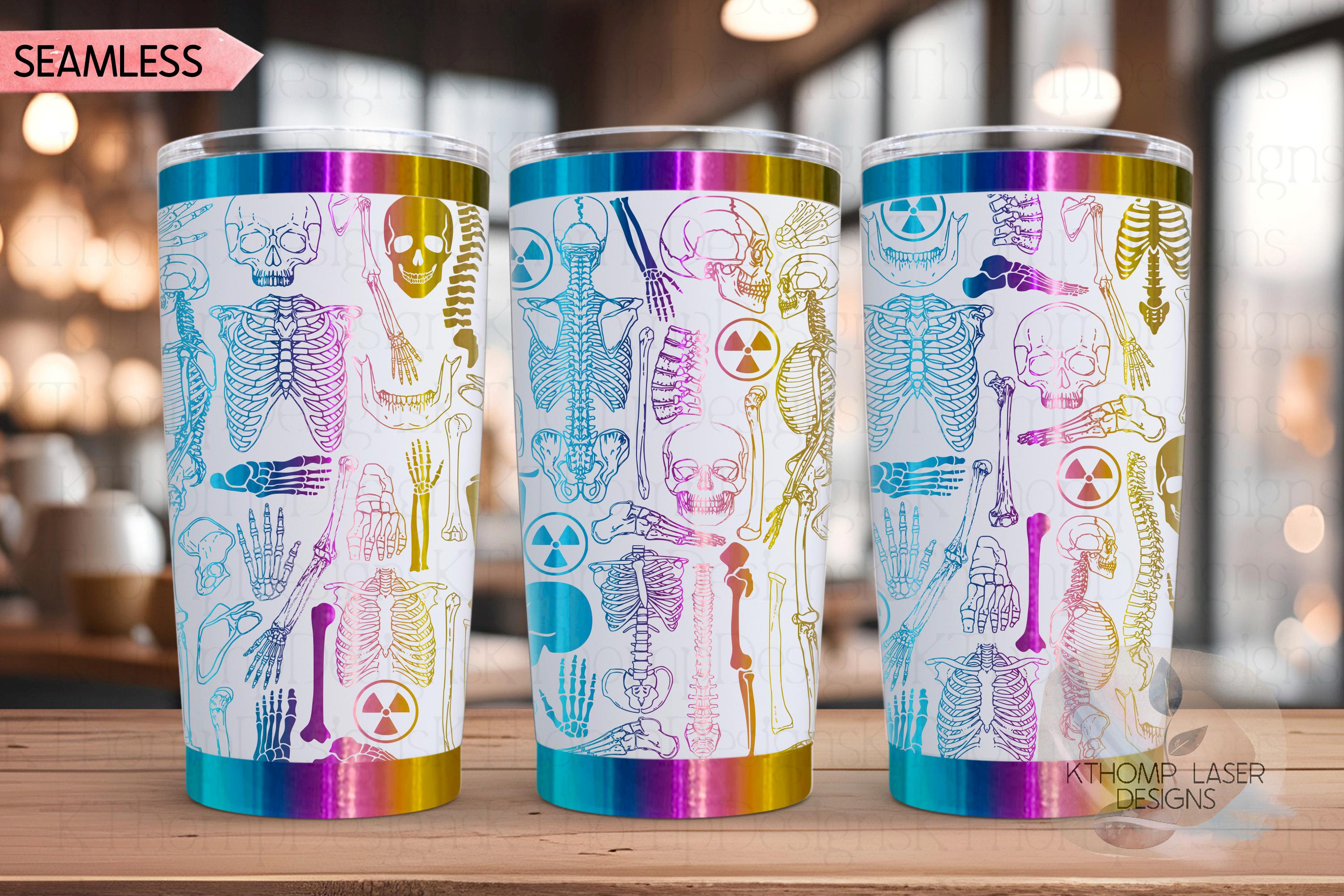 Radiology Tumbler Wrap SVG | 20oz and 30oz Laser Engraving File | Rotary Ready Digital Design | Career Gift SVG