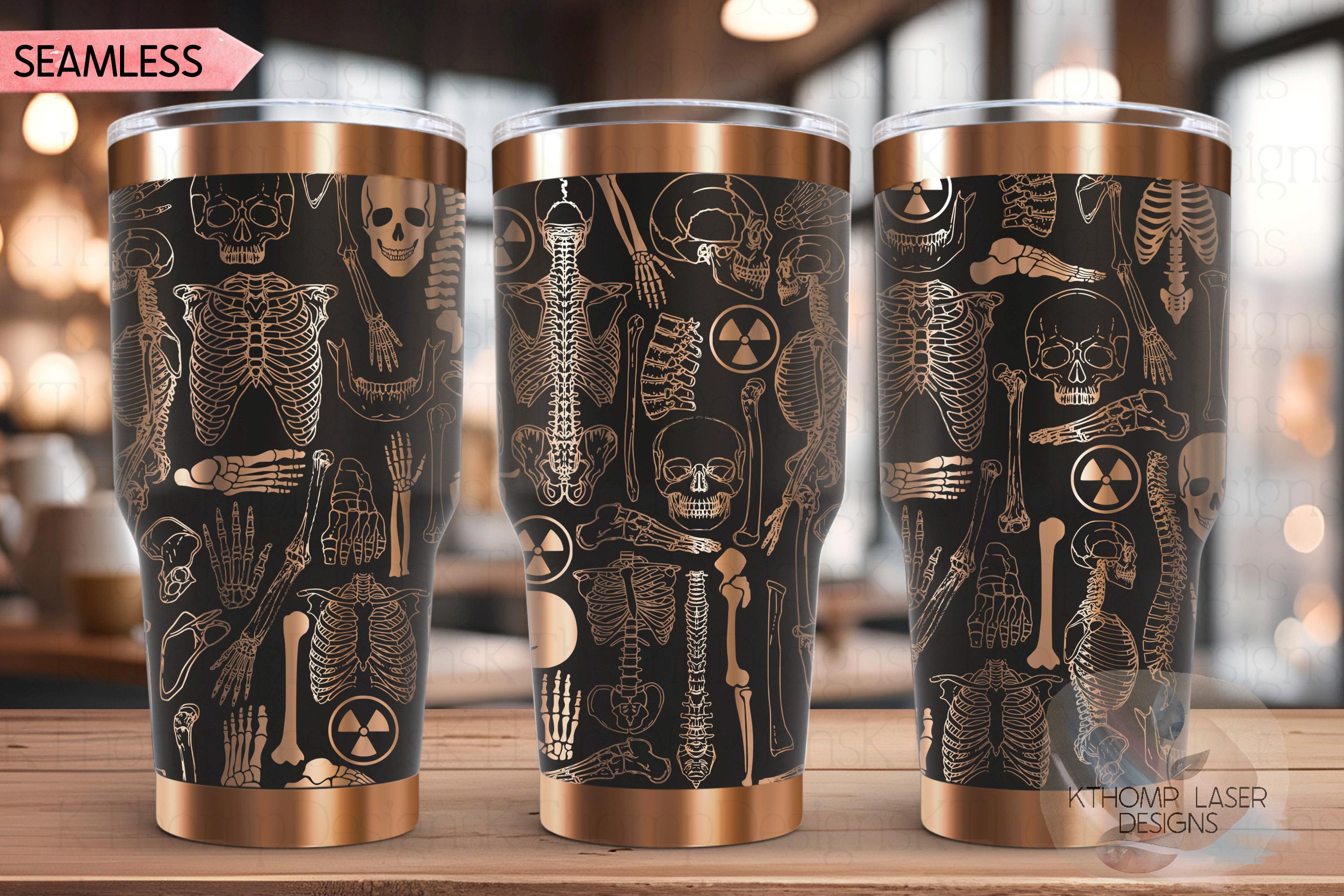 Radiology Tumbler Wrap SVG | 20oz and 30oz Laser Engraving File | Rotary Ready Digital Design | Career Gift SVG