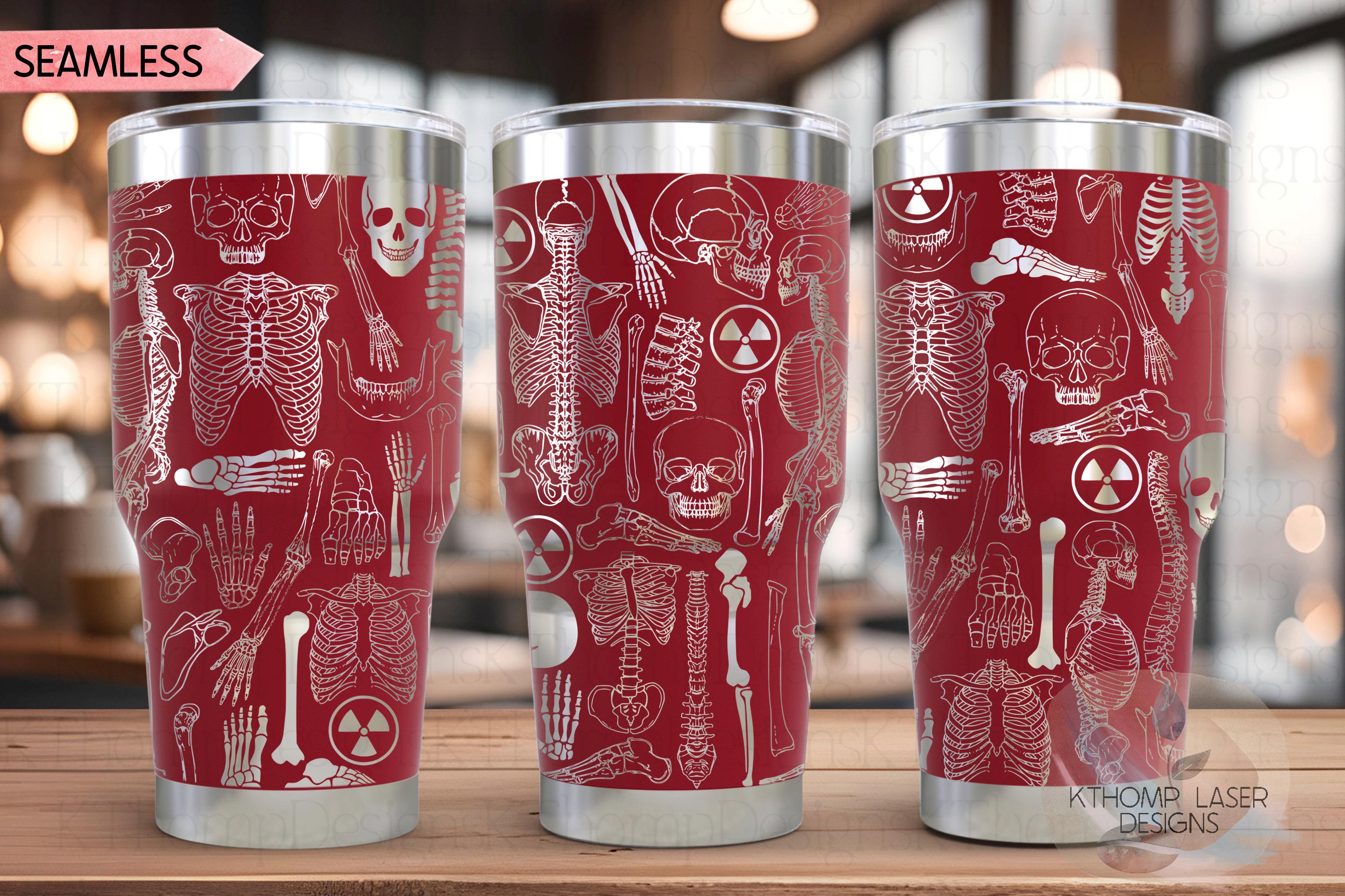 Radiology Tumbler Wrap SVG | 20oz and 30oz Laser Engraving File | Rotary Ready Digital Design | Career Gift SVG
