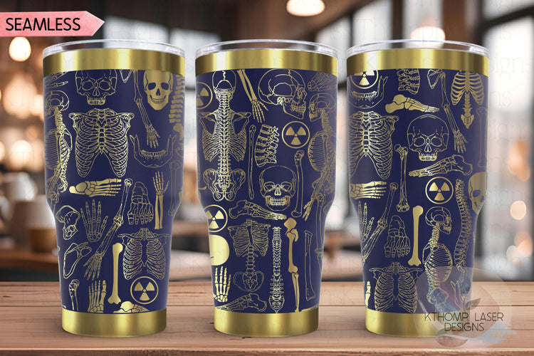 Radiology Tumbler Wrap SVG | 20oz and 30oz Laser Engraving File | Rotary Ready Digital Design | Career Gift SVG