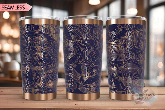 Tree Frogs Tumbler Wrap SVG | 20oz and 30oz Laser Engraving File | Rotary Ready Digital Design | Jungle Theme SVG