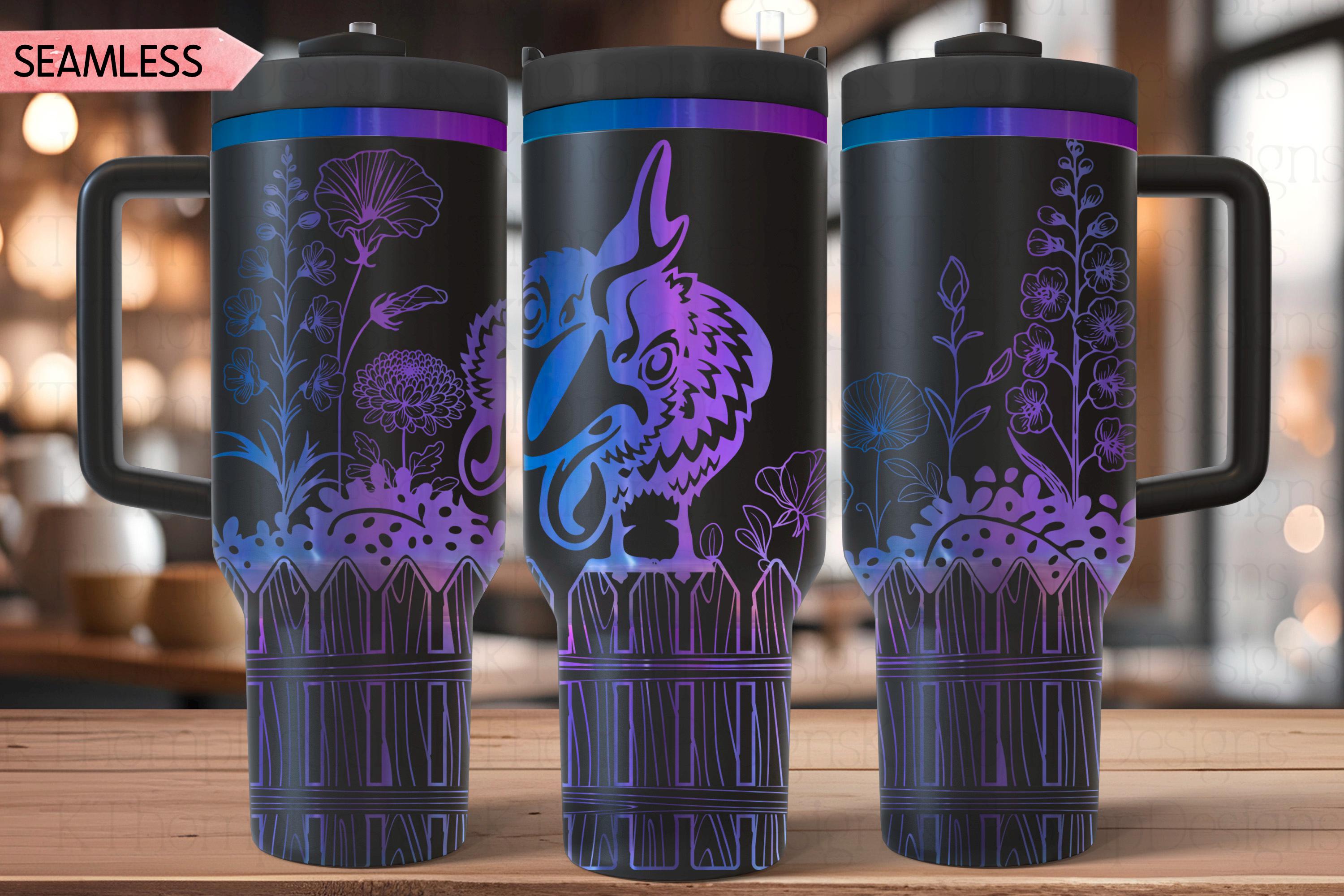 Peeking Rooster Tumbler Wrap SVG | 40oz Laser Engraving File | Rotary Ready Digital Design | Western Farm SVG