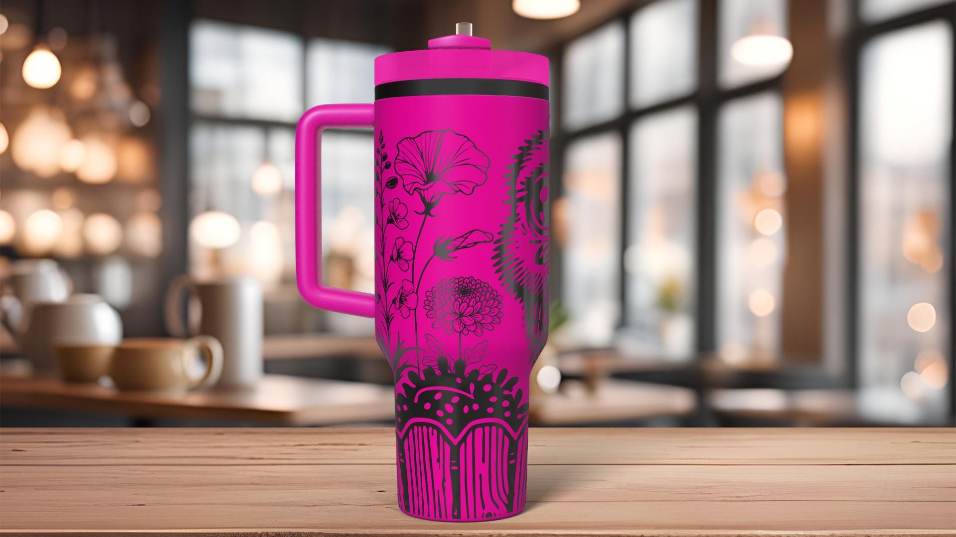 Peeking Ostrich Tumbler Wrap SVG | 40oz Laser Engraving File | Rotary Ready Digital Design | Western Farm SVG