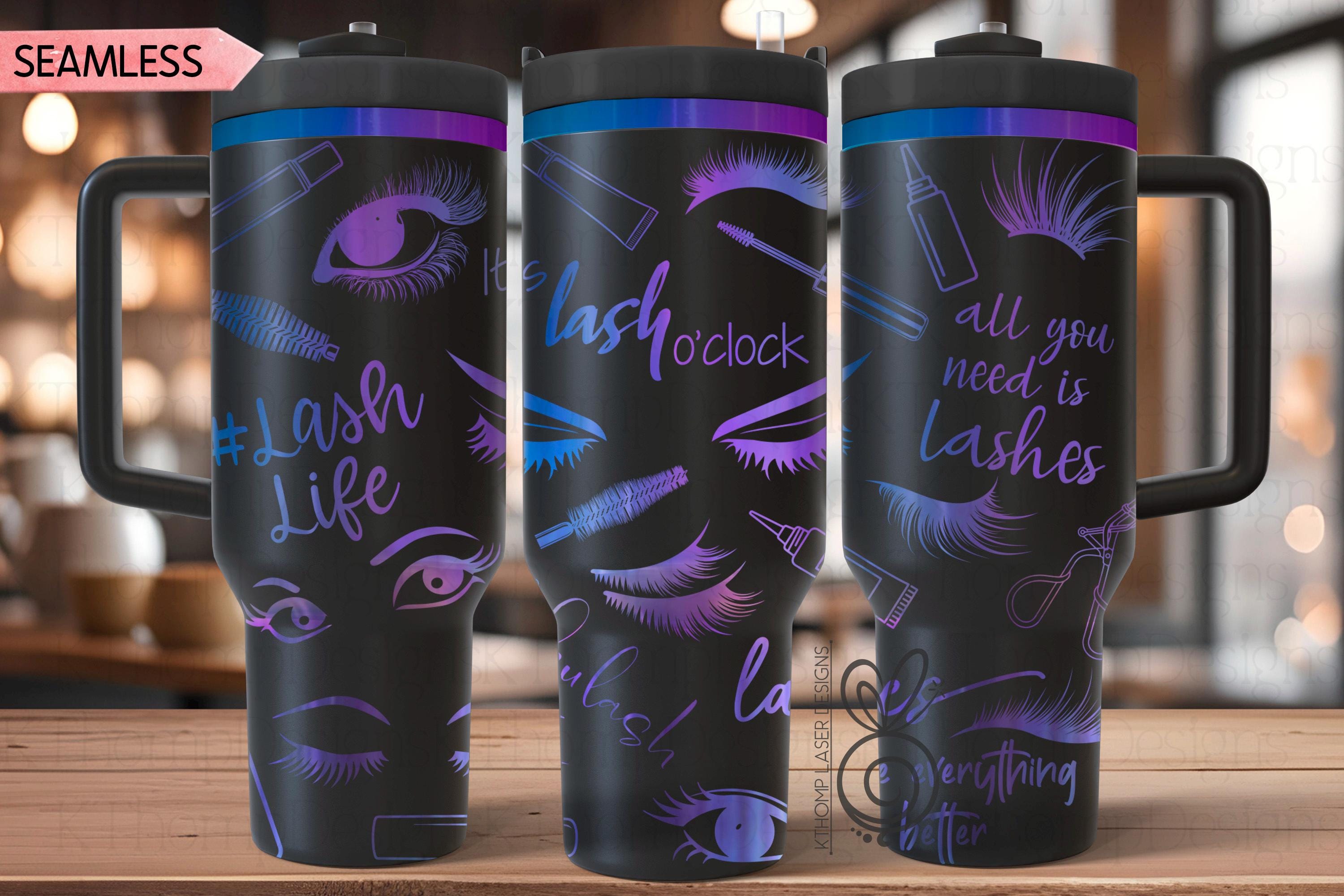 Lash Tech Laser SVG Wrap for 30oz and 40oz Handled Tumblers