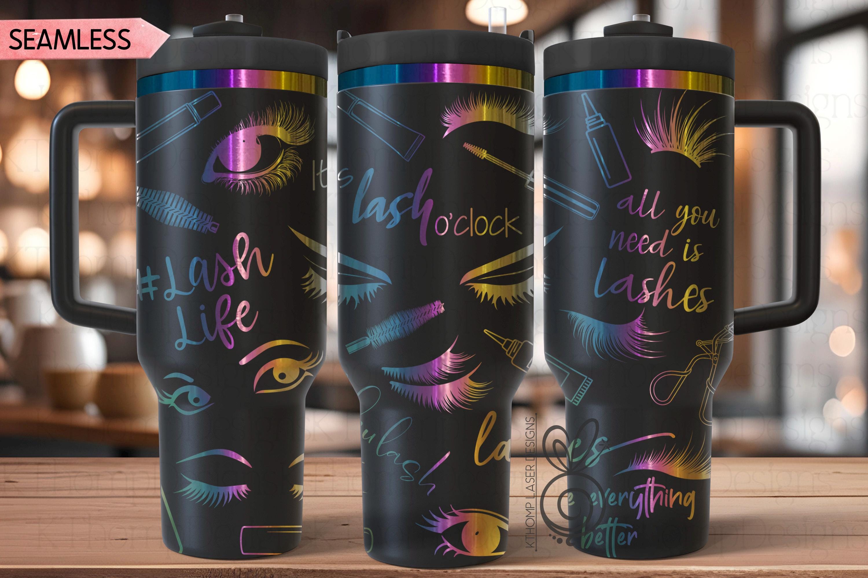 Lash Tech Laser SVG Wrap for 30oz and 40oz Handled Tumblers