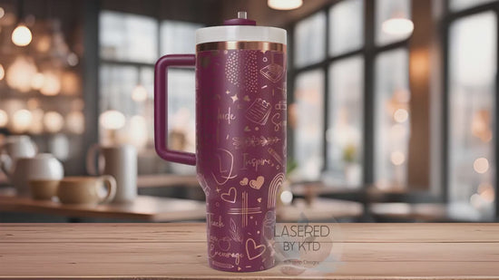 Teacher Tumbler Wrap SVG, 40oz Laser Engraving File, Rotary Ready Digital Design, Teacher Gift, Teacher Appreciation, Career Gift SVG