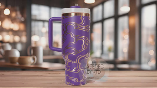 Bones Burst Tumbler Wrap SVG | 40oz Laser Engraving File | Rotary Ready Digital Design | Pet Lover Gift